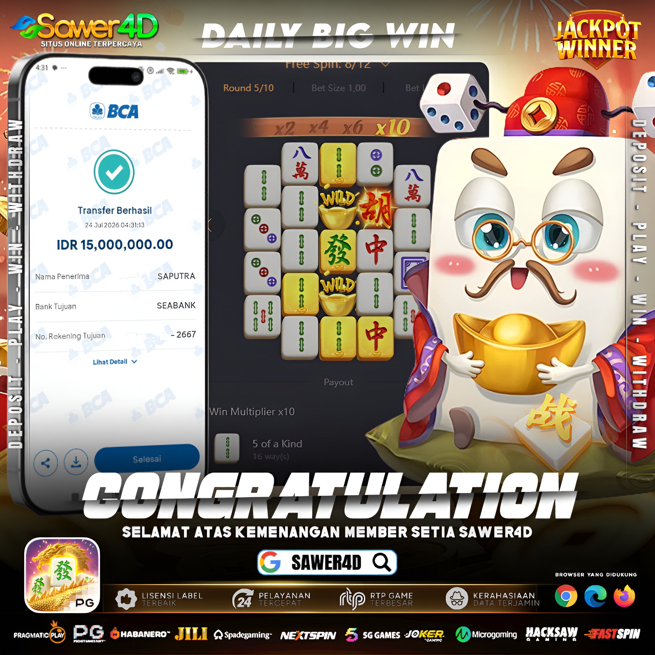 MAHJONG WAYS 2 LAGI LAGI PECAH SELAYAR!!!