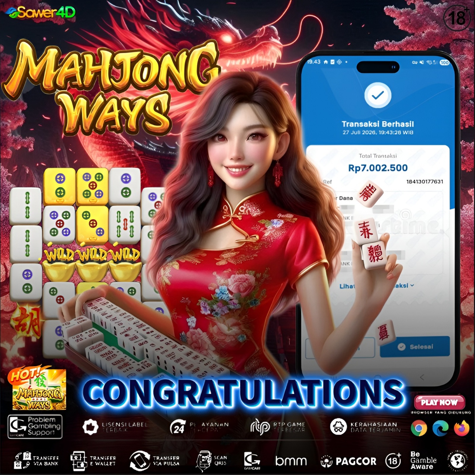 🥳 Mantap! Selamat atas kemenangan di Mahjong Ways. Semoga hoki selalu menyertai dan membawa lebih banyak momen bahagia. 🎊
