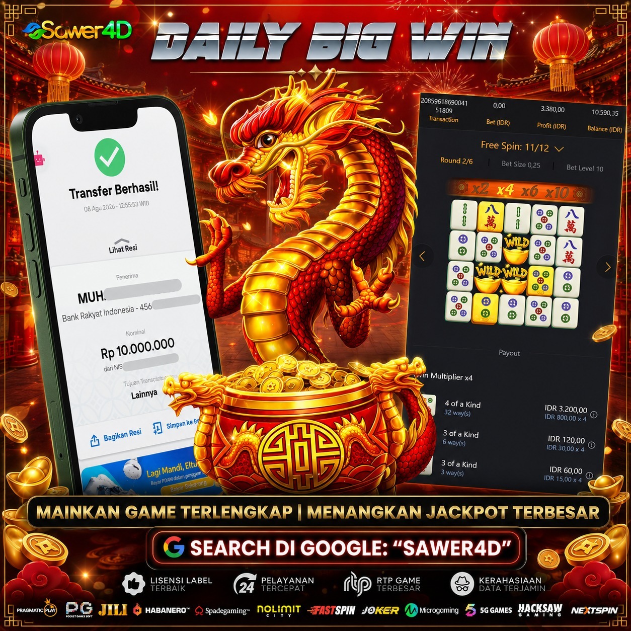 🔥 Kemenangan spektakuler di Mahjong Ways! Selamat dan semoga harimu makin seru!