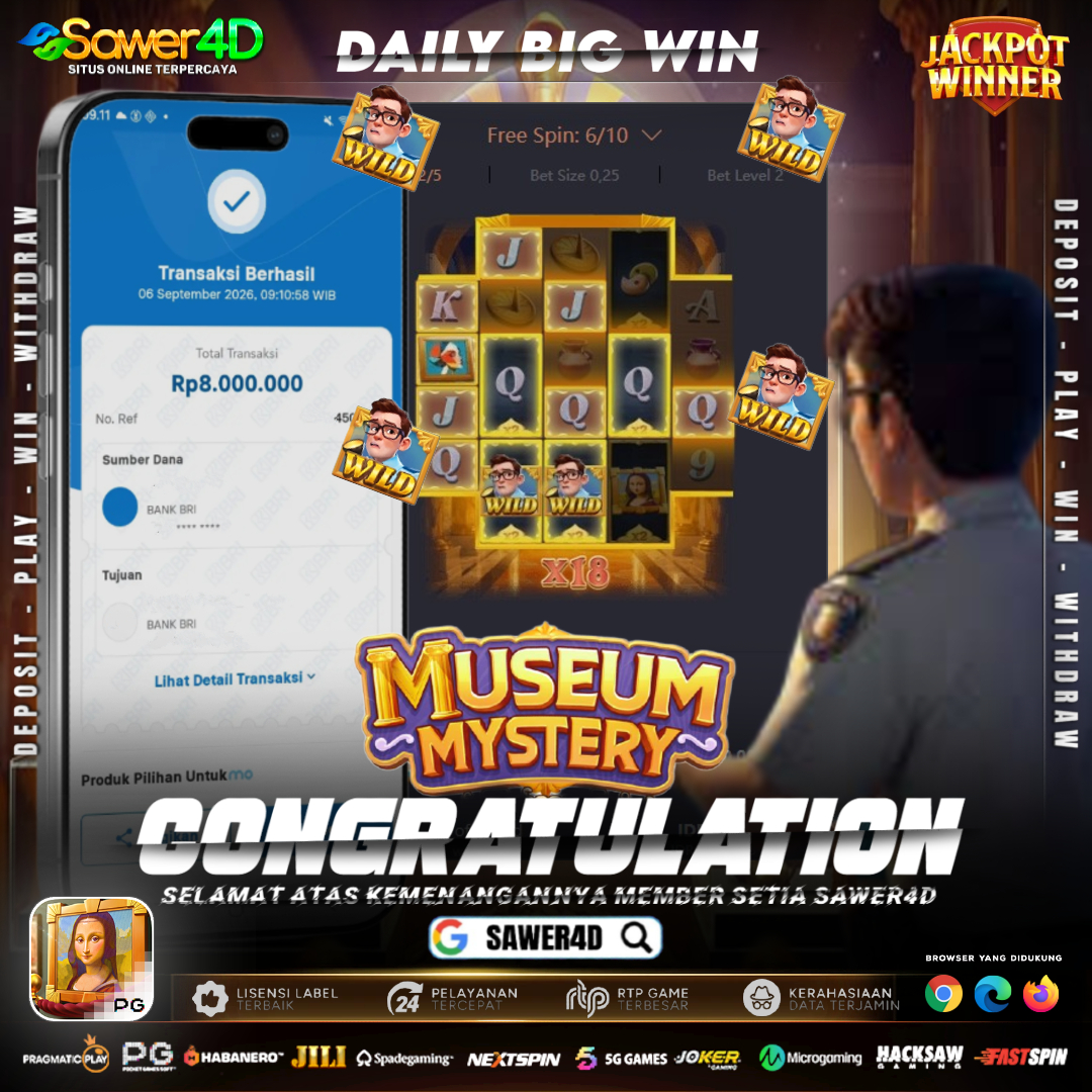 MUSEUM MYSTERY DARI PROVIDER PG SOFT TIDAK MAU KETINGGALAN...