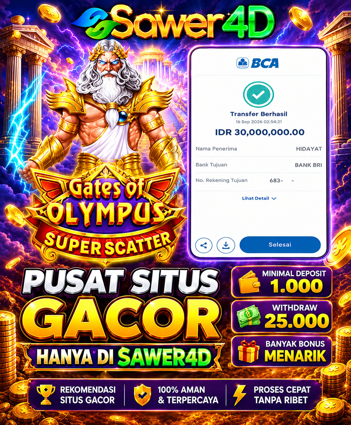 💰 Rezeki lagi lancar! Selamat menikmati hasil kemenangan dan semoga makin hoki!